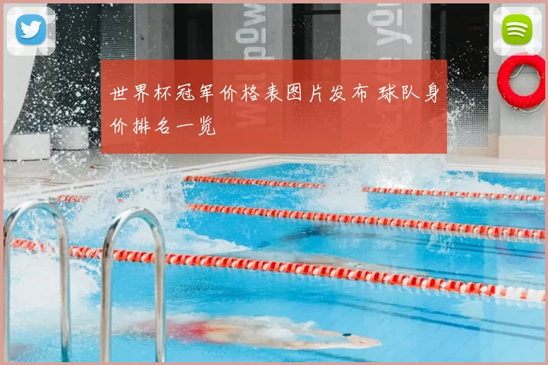 世界杯冠军价格表图片发布 球队身价排名一览